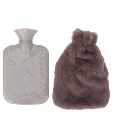 1000ml Hot Water Bottle Thickened Soft Cover Transparent PVC for Student with Portable Design