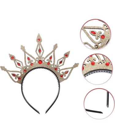 Beavorty Crown Headband Bridal Rhinestone Crown Girl Crown Rhinestone Wedding Crown Rhinestone Crown for Women Crown Hairband Bridal Hair Accessories Vintage Tiaras Crowns Crown for Girl 24.00X23.80X1.00CM Golden - Buy Online on GoSupps.com