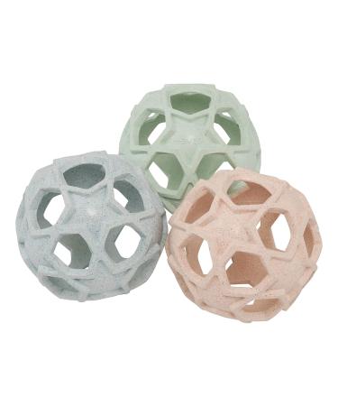 HEVEA Upcycled 2-in-1 Baby Glass Bottle | Eco-Friendly BPA-Free with Natural Rubber Star Ball (Light Blue) - Buy Online on GoSupps.com