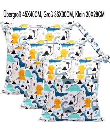 Trasun Waterproof Diaper Pockets - Wet & Dry Winding Bag for Toddlers | Travel Gym Beach & Pool Organizer (Blue5) - Buy Online on GoSupps.com