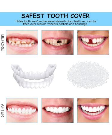 Brigtviee Smile Teeth Veneers - Reusable Cosmetic Dentures for Flawless Smiles | Instant Veneers for Tooth Defects - Buy Online on GoSupps.com
