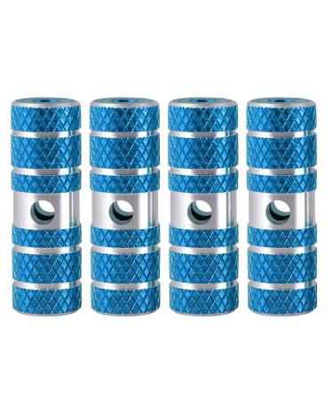 BESPORTBLE Black Bike Pegs Aluminum Alloy Anti Skid Lead Foot Bicycle Pegs BMX Pegs for Mountain Bike Cycling Rear Stunt Pegs for Mountain Bike Bicycle Motorbike Blue 2 Pair