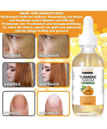  p-beauty Organic Turmeric Face Serum - Hyperpigmentation - Dark Spot Remover - Vegan - Natural and Brightening - 60 ml - Buy Online on GoSupps.com