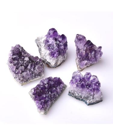JITEM 1pcs Natural Amethyst Crystal Cluster Quartz Raw Crystals Stone Purple Stone Ore Home Decoration Amethyst Cluster 1PC ZJGIDTEM 1PC Amethyst Cluster