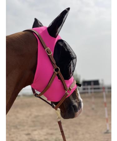 TGW RIDING Horse Fly Mask - Super Comfort & Elasticity with Ears (Large Dark Pink) | Best International Shipping - Buy Online on GoSupps.com
