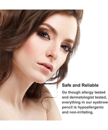 Boobeen Waterproof Eyebrow Pen Microblading Eyebrow Pencil with a Micro-Fork Tip Applicator Creates Natural Looking Brows Effortlessly Black Brown - Buy Online on GoSupps.com