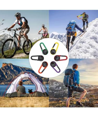 Mini Compass Keychain with Carabiner Hook - Outdoor Nautical Compass for Kids & Adults | Essential Gear for Adventure - Buy Online on GoSupps.com
