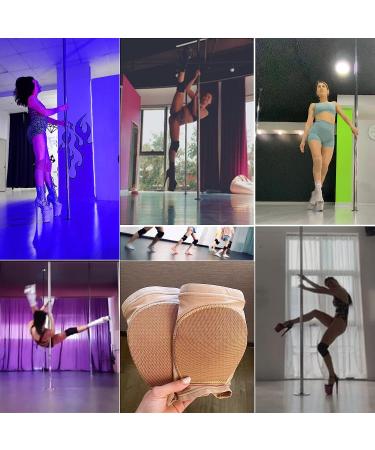 DANCEYOU Hard Sponge Dance Knee Pads - Medium Tan | Volleyball, Football, Pole Dance Knee Brace for Big Kids, Teens & Adults - Buy Online on GoSupps.com