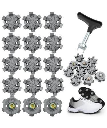 Muetern 25 pieces golf shoes spike gray universal anti -slide golf shoes with 1 piece of golf spike key spike key for most golf sport shoes - Buy Online on GoSupps.com