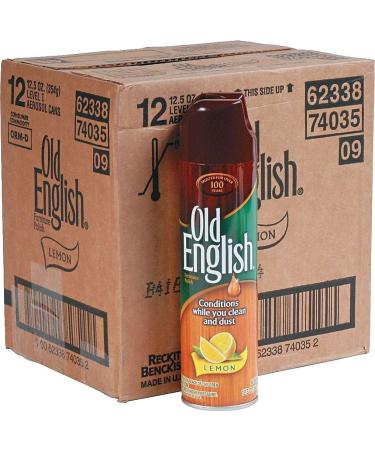 Old English Furniture Polish - Lemon Scent 12.5oz (Pack of 12) | Premium International Shipping - Buy Online on GoSupps.com