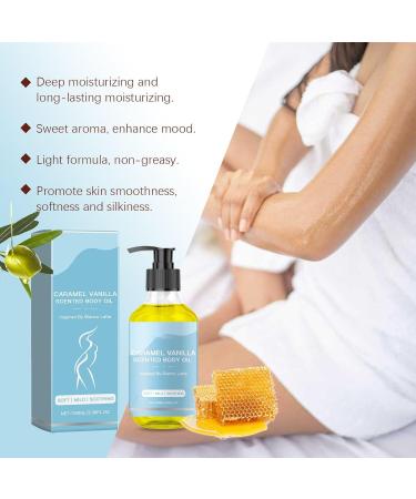 JWMSXYQR Vanilla Body Oil Caramel Vanilla Body Oil After Shower Body Oil Deep Moisturizing Hydrating for All Skin Types - Buy Online on GoSupps.com