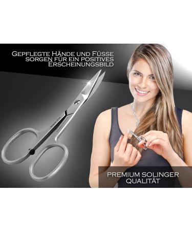Premium Solingen Nail Scissors - German Stainless Steel Manicure & Pedicure Tools for Sharp Precision - Buy Online on GoSupps.com