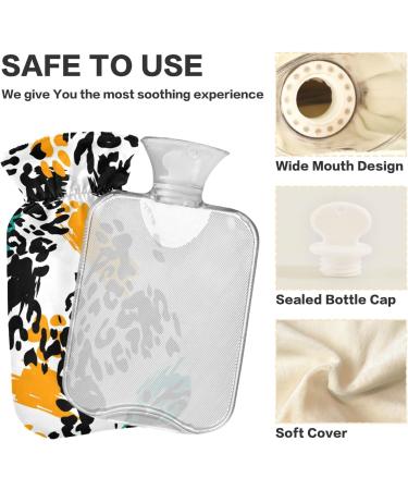 Leopard Print Hot Water Bottle - 2L Pain Relief & Cold Compress | International Shipping - Buy Online on GoSupps.com