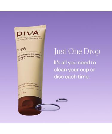 DivaCup DivaWash - Gentle Cleanser for Menstrual Cups | Eco-Friendly & Safe - Buy Online on GoSupps.com
