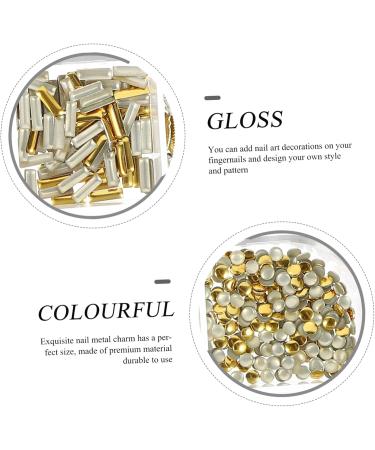 Housoutil 5 Boxes Metal Nail Decoration Metal Decor for Crafts Rivet Kit Nail Art Decoration Charms for Nails 3d Stickers Gold Decor Nail Art Rhinestones Diy Suite Unique Pp - Buy Online on GoSupps.com