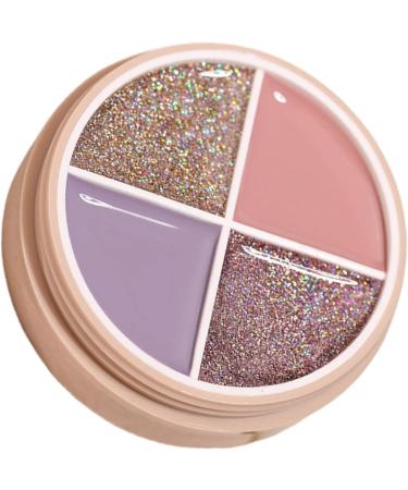 Solid Cream Gel Nail Polish 4 Colors Polish | Manicure Solid Nail Gel Palette Solid Gel Nail Polishing Soak Off Mud Tools UV Cured Easy to Carry/ - Buy Online on GoSupps.com