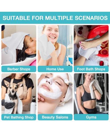 Noverlife 50 Pack Disposable Hair Towels - Non-Woven Salon & Spa Towels for Hair Drying, Foot Bath, and Travel - Disposable Guest Towel for Hair Care - Buy Online on GoSupps.com