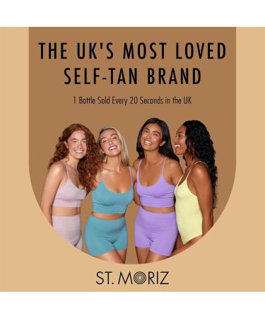 St. Moriz Advanced Tinted Gradual Tanning Lotion | Hydrating Gradual Tan Moisturiser with Anti-Ageing Q10 & Light Colour Coverage | Builds up a Natural Glow in 1 to 3 Applications | Vegan | 150ml - Buy Online on GoSupps.com