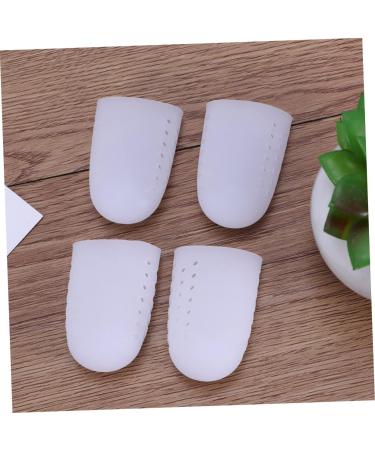 DOITOOL Silicone Gel High Heel Protectors - 2 Pair Big Toe Caps for Toe Relief and Cushioning - Size 2, White - Buy Online on GoSupps.com