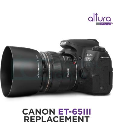 Canon ET-65III Replacement Lens Hood for Canon EF 85mm f/1.8, EF 100mm f/2.0, EF 135mm f/2.8 SF, EF 100-300mm f/4.5-5.6 USM - Altura Photo - Buy Online on GoSupps.com