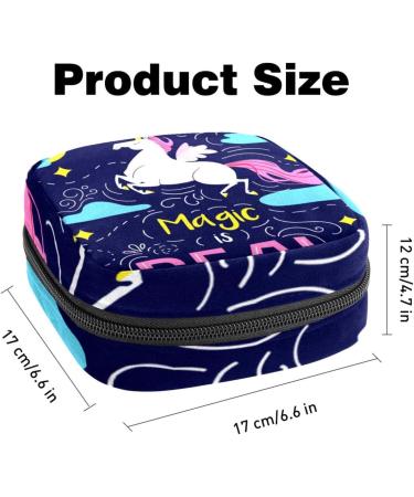 Buy Unicorn Storage Bags for Women | Portable Menstrual Pad Holders Bandage & Tampon Organizers - Perfect for School & Office - Buy Online on GoSupps.com