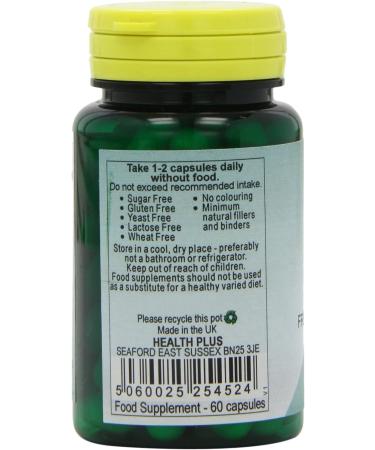 Health Plus L-Lysine HCL 500mg Amino Acid Supplement - 60 Capsules - Buy Online on GoSupps.com