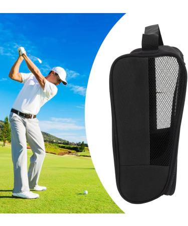 Premium Foldable Golf Shoe Travel Bag Splash-Proof Dustproof Scratch-Resistant Breathable | Ideal for Golf Exercises & Leisure Sports (Black) - Buy Online on GoSupps.com