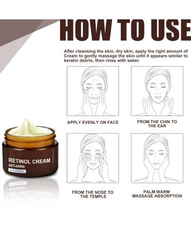 Retinol Anti-Aging Wrinkle Removal Firming Facial Cream Set - 3Pcs - Buy Online on GoSupps.com
