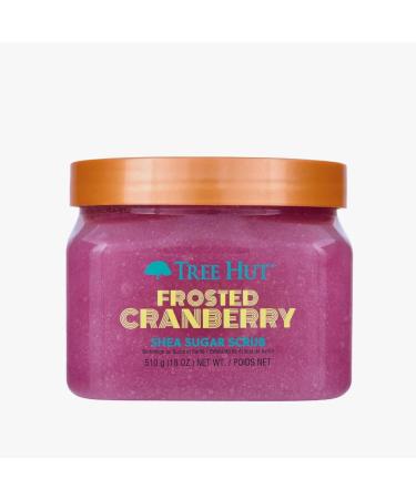 Tree Hut Frosted Cranberry Shea Sugar Scrub  18 ounces 1.125 Pound (Pack of 1)