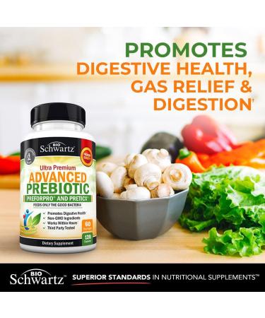 BioSchwartz Prebiotics Ultra premium Advanced Probiotics Preforpro and Preticx  - 120 Capsules  - Buy Online on GoSupps.com