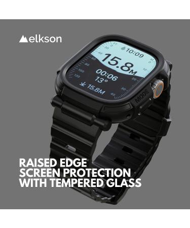 elkson Compatible with Apple Watch Ultra Bumper Case Band 49mm