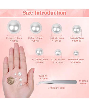 4 PCS 15ML B7000 Jewelry Glue & 10000 PCS Flatback Pearls: Clear Rhinestones Glue for DIY Craft & Nail Art with White Half Round Pearls - Wedding Dress Making Supplies - Buy Online on GoSupps.com
