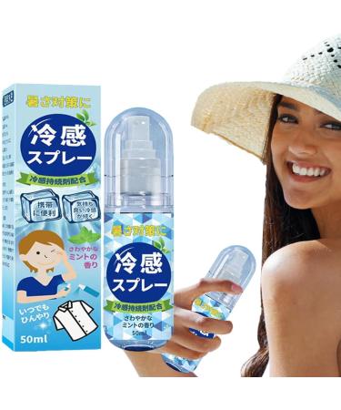 Cooling Spray for Hot Weather Moisturising Summer Cold Spray 50 ml Cooling Spray for Face and Body Natural Mint Spray Cooling Face Spray Cooling Body Spray - Buy Online on GoSupps.com