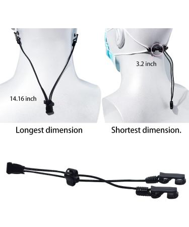 4 Pcs Black Mask Extenders - Anti-Tightening Ear Strap Holder Lanyard - Buy Online on GoSupps.com