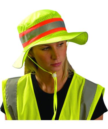 Occunomix LUX-RNG-YXL Hi-Viz Ranger Hat - X-Large Yellow | International Shipping Available - Buy Online on GoSupps.com
