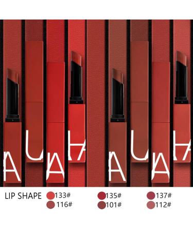 Buy 6 Colors Red Silky Velvet Matte Lipstick | Waterproof & Long-Lasting | Infused with Vitamin E | 24-Hour Smudge-Proof Makeup Gift for Women - Buy Online on GoSupps.com