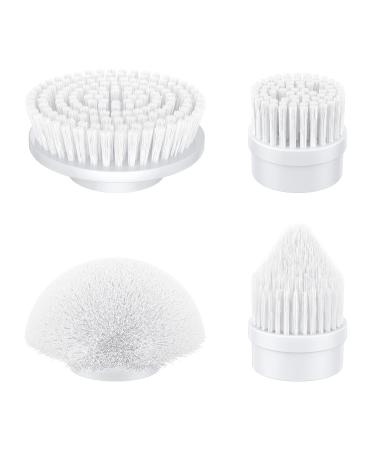 Spin Brush Heads Replacement for Homyeko Electric Spin Scrubber AES023 (4-Pack)