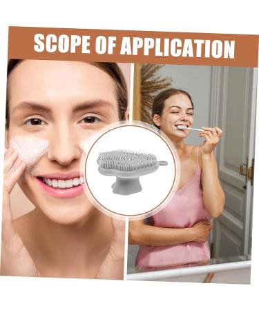 OHPHCALL Silicone Face Scrubber Face Brush Body Man Silica Gel Massage Brush Face Scrubber Men - Buy Online on GoSupps.com