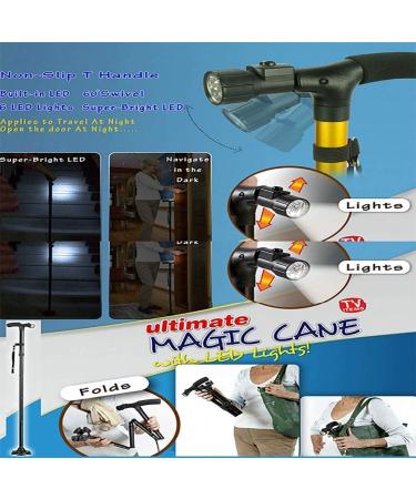 Portable Folding Walking Stick Adjustable Telescopic Underarm Cane Crutch Aluminum Alloy Crutches for Seniors Disabled Elderly Family - Buy Online on GoSupps.com