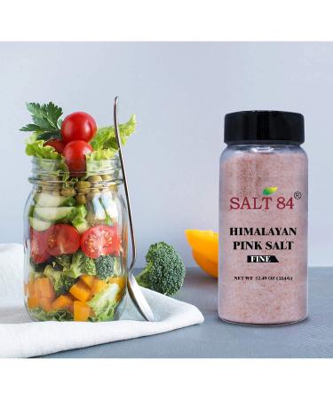 Himalayan Pink Salt Fine Salt Plastic Shaker - 12.49 oz (Pack of 1) | SALT 84 - Buy Online on GoSupps.com
