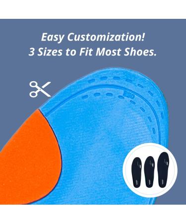 VALENSALUCCI Pro Golf Insoles - Arch Support for Professional Golf Shoes | Orthotic Insoles for Flat Feet | Secret Angle Technology for Distance Increase | Size M (Men 6.5-8 / Women 7.5-9) - Buy Online on GoSupps.com