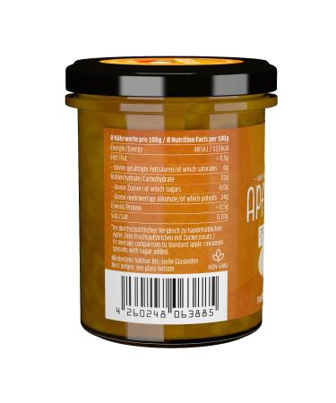 Xucker Fruit Spread Apple Cinnamon & Plum - Vegan Sugar-Reduced 74% Fruit Content | 2 x 220g - Buy Online on GoSupps.com