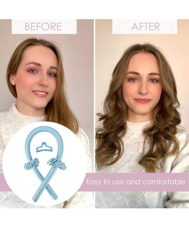 No Heat Curling Irons Curling Irons Curling Irons Sleeping Soft Hair Band Curling Irons Simple Curling Irons with Hair Loops Blue  - Buy Online on GoSupps.com