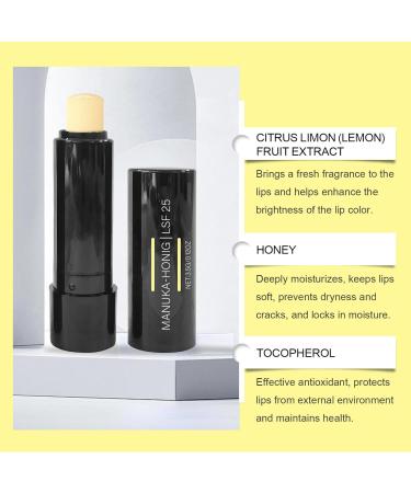 Honey lip balm Lip Balm with Honey and Sun Protection - Lip Balm Stick Lip Care with SPF 25 For Stressed & Dry Lips Hydrating Gentle care Improving dryness Moisturizing (3) - Buy Online on GoSupps.com