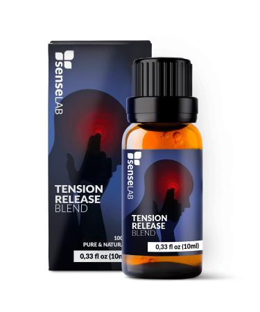 SenseLAB Tension Release Essential Oil Blend - 100% Pure Extract with Peppermint Wintergreen and Lavender Oil Therapeutic Grade for Aromatherapy Diffuser and Humidifier (10 ml) Tension Release 10ml (Blend)