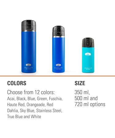 GSI Outdoors Microlite 350 FLIP Thermos - Sky Blue - 12 OZ | Adult Unisex | International Shipping Available - Buy Online on GoSupps.com