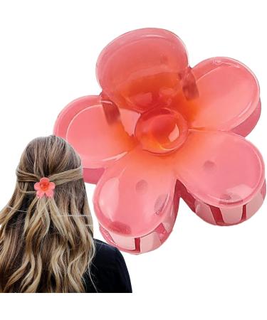 Hair Clips For Women Flower Hawaiian Flower Strong Hold Clips | Strong Hold Hair Clips Flower Fashionable Hair Accessories For Thick Thin Hair Women Girlsl Gradient watermelon red - Buy Online on GoSupps.com