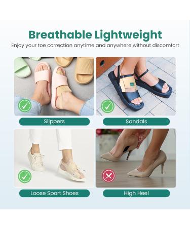 Welnove Bunion Corrector for Men & Women - Adjustable Bunion Splint Brace with Gel Pads - Pain Relief & Toe Straightener - Non-slip Strap Beige - Buy Online on GoSupps.com