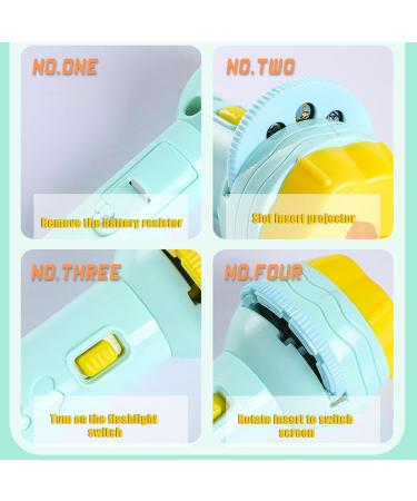 Funmo 2x Flashlight Projector for Kids 80 Animal Patterns Dinosaurs & Vehicles Perfect Slide Projector for Children - Buy Online on GoSupps.com