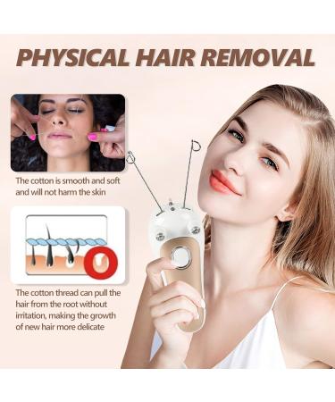 Electric Women Body Facial Threading Epilator - Hair Remover for Face, Arm, and Leg - Cotton Thread Hair Trimmer (01) - Buy Online on GoSupps.com